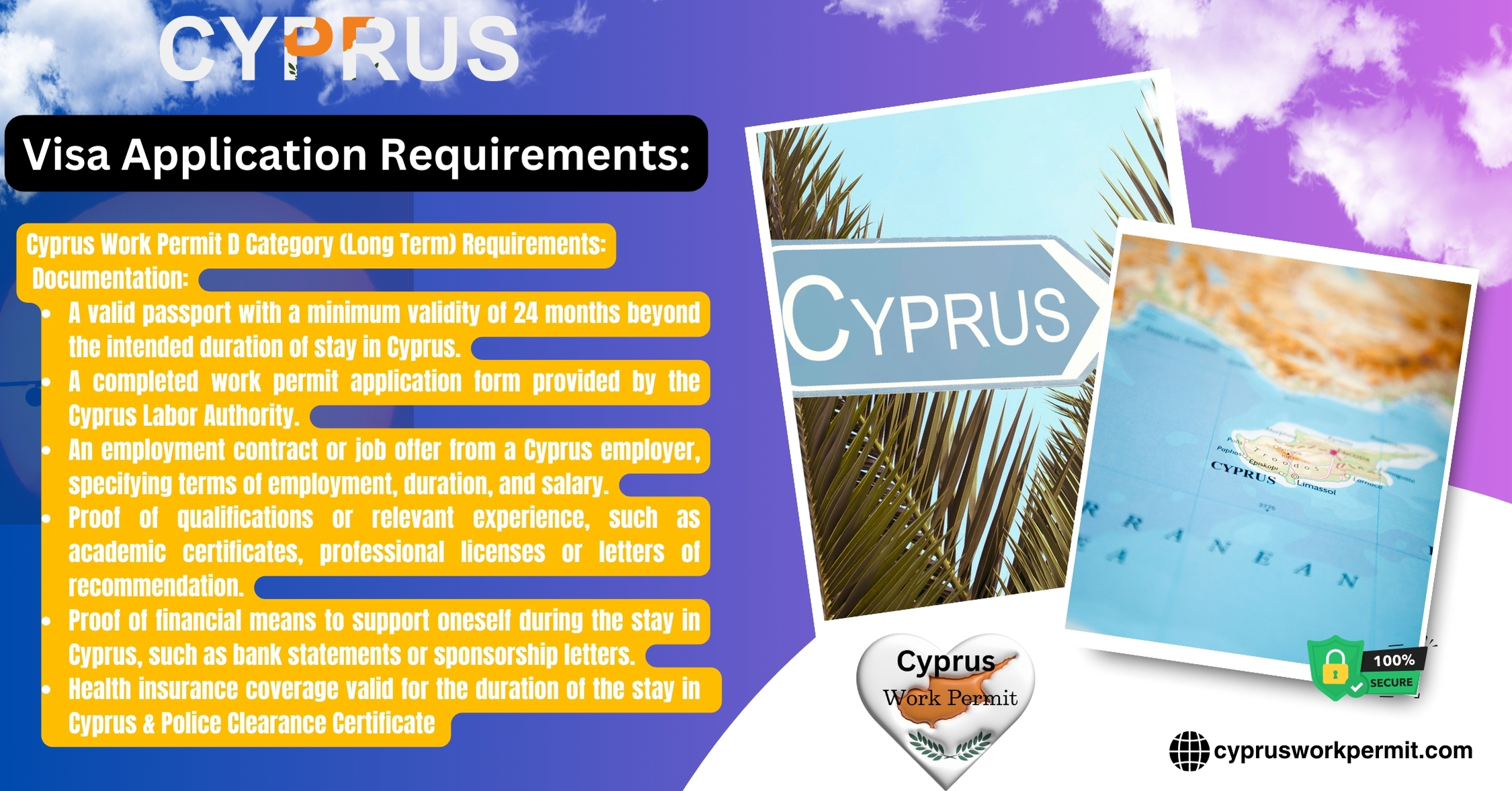 How to Apply for a Work Permit, Student Visa, Business Visa, Investor Visa, and Resident Card Visa from Kuwait to Cyprus?